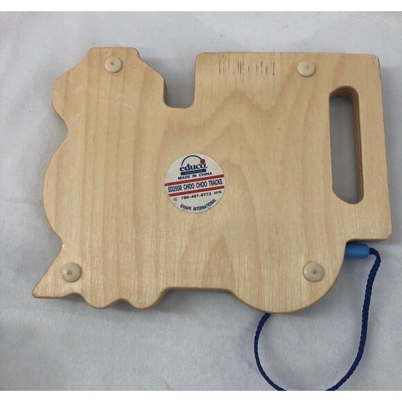 Educo Wooden Magnetic Train Puzzle Maze - Picture 3 of 4